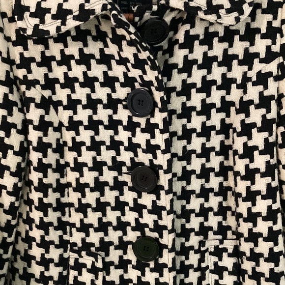 Me Jane S Black/White Button Coat - Picture 3 of 11